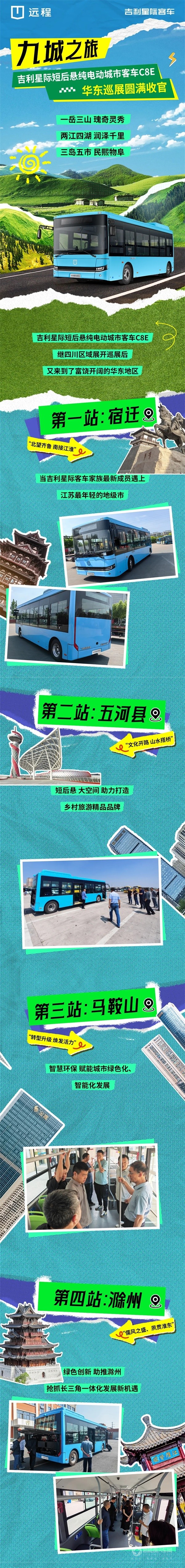 吉利星际短后悬纯电动城市客车C8E